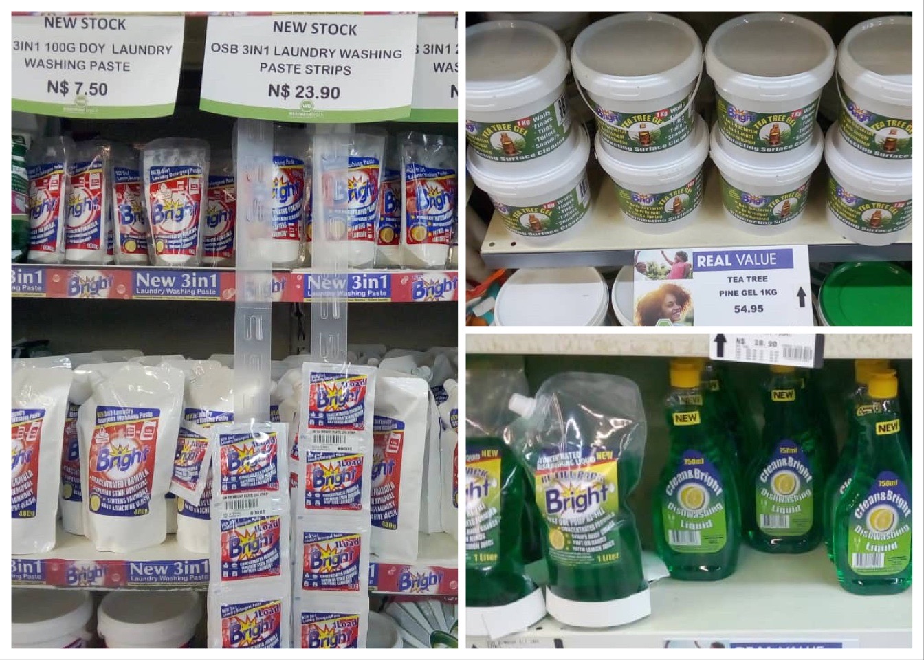 OhSoBright products in Namibia retail stores